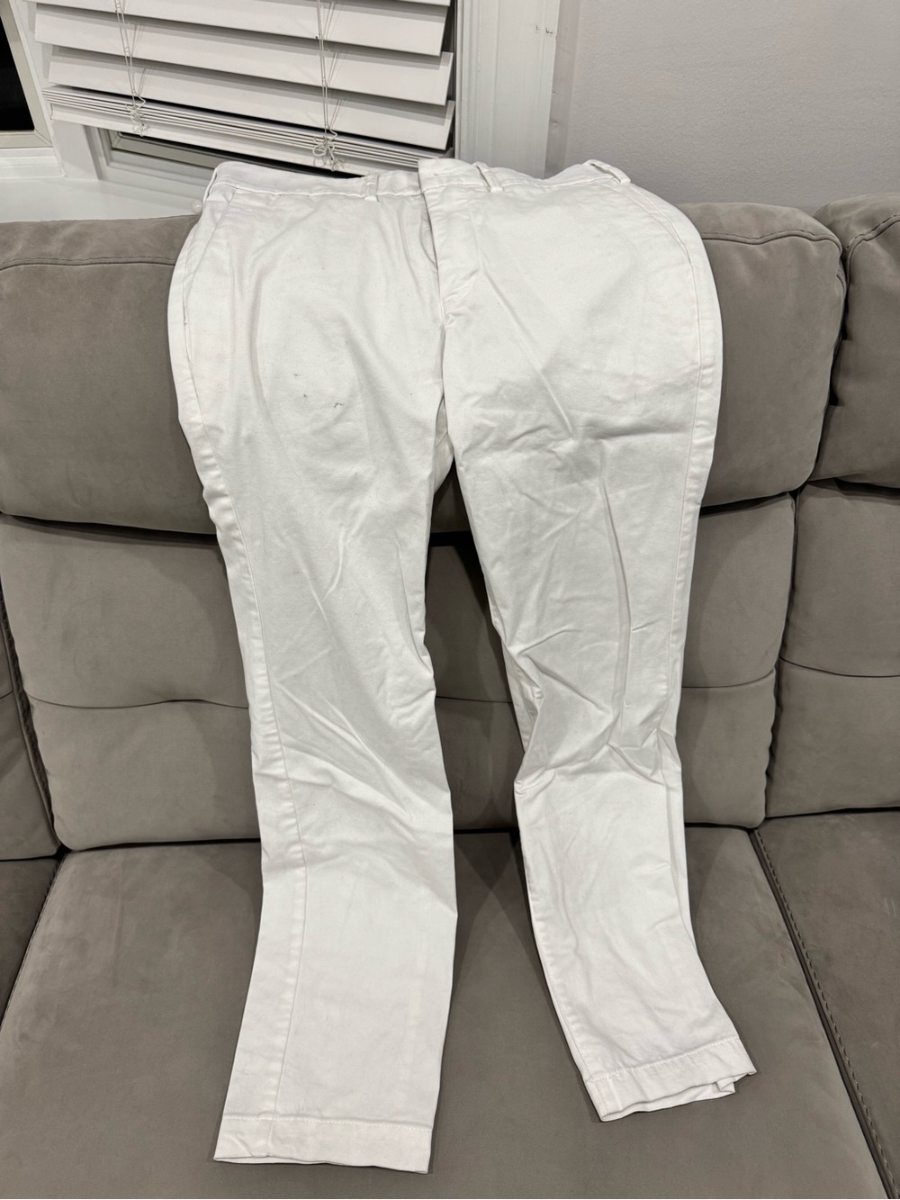 Express White Men's Chinos - Straight Leg